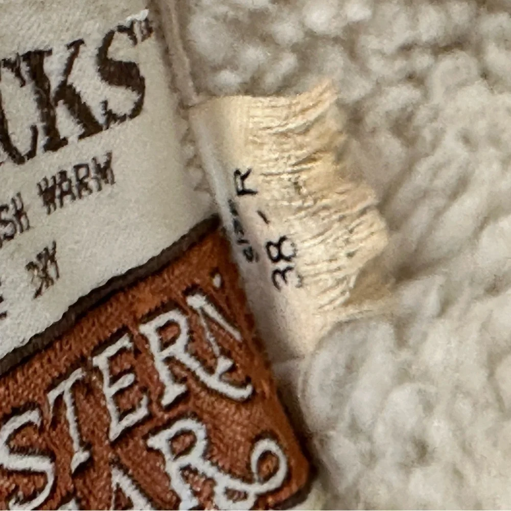 Vintage 70s Sears Roebucks Sherpa Denim Trucker Jean Jacket USA Size 38​ - Picture 10 of 12